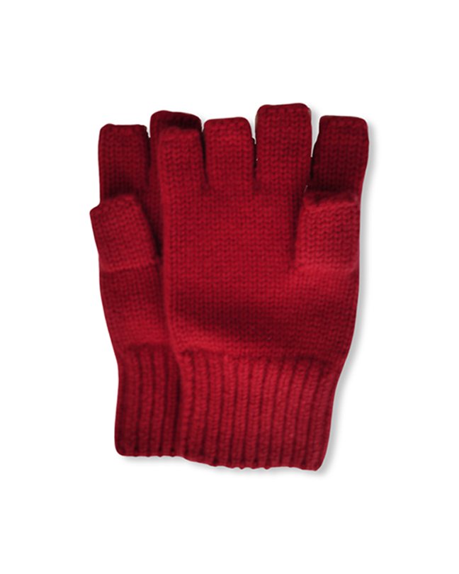 OPEN FINGER GLOVES RED【PICEA】